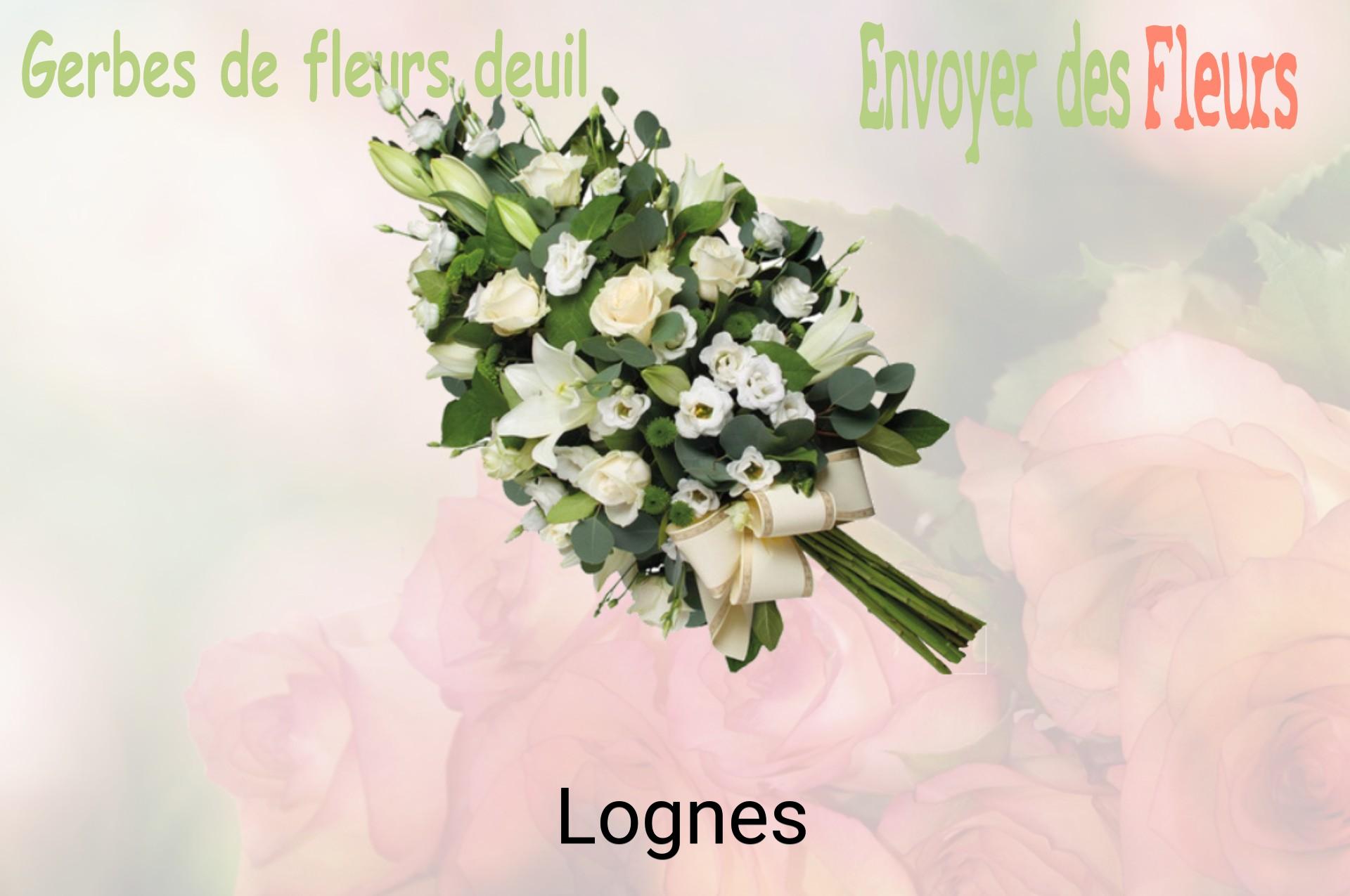 Gerbe de fleurs de deuil livrée à Lognes